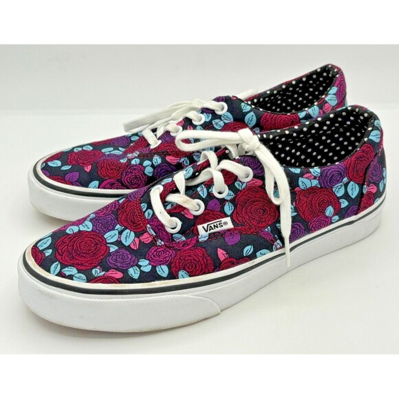 Vans Doheny Romantic Multi Color Floral Womens Lace Up Shoes Size 7.5 EUC - Picture 2 of 16